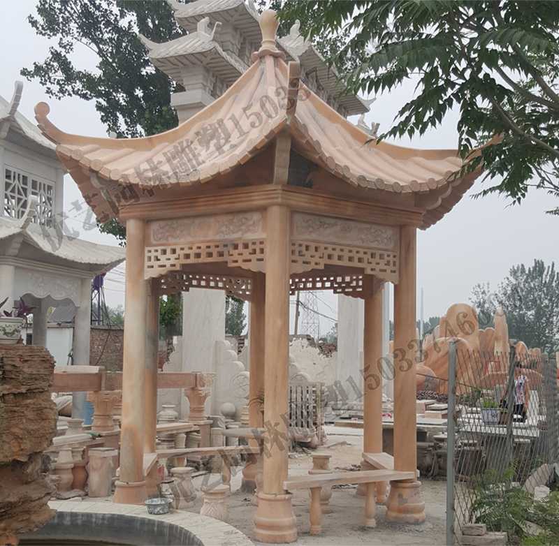 中式大理石涼亭,石雕景觀亭子,石雕六角亭子廠(chǎng)家 中式大理石涼亭,石雕景觀亭子,石雕六角亭子廠(chǎng)家