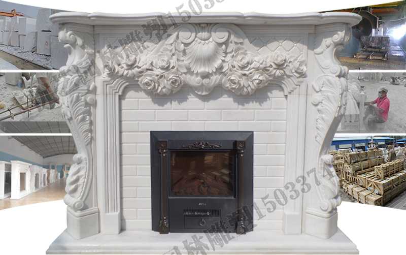 石雕壁爐架制作，石雕壁爐架制作流程，石雕壁爐架工廠