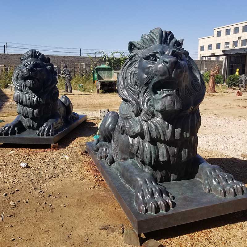 匯豐銅獅子，銅匯豐獅子，銅雕塑廠家，銅獅子廠家